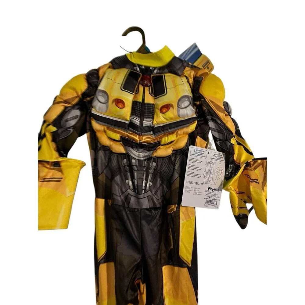 TRANSFORMERS Bumblebee Costume 3T 4T Child Deluxe Licensed Kids Disguise NEW
